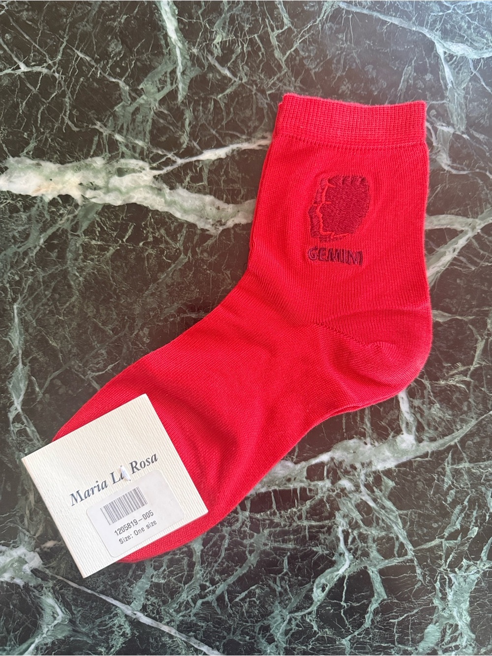 Maria La Rosa Gemini Silk Socks – Red